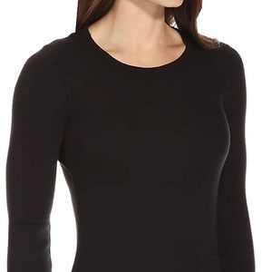 (1597) Splendid Women's 1x1 Rib Long-Sleeve Crew T-Shirt Top S NWT
